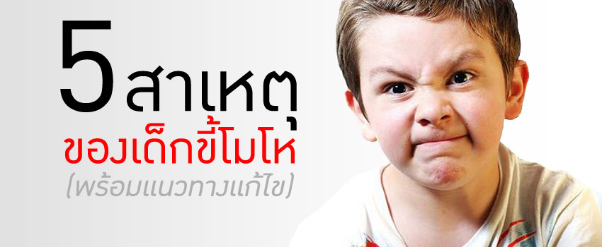 5 สาเหตุของเด็กขี้โมโห (พร้อมแนวทางการแก้ไข)