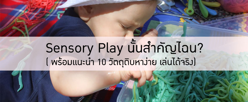 Sensory Play นั้นสำคัญไฉน? พร้อมแนะนำ 10 วัตถุดิบหาง่าย เล่นได้จริง